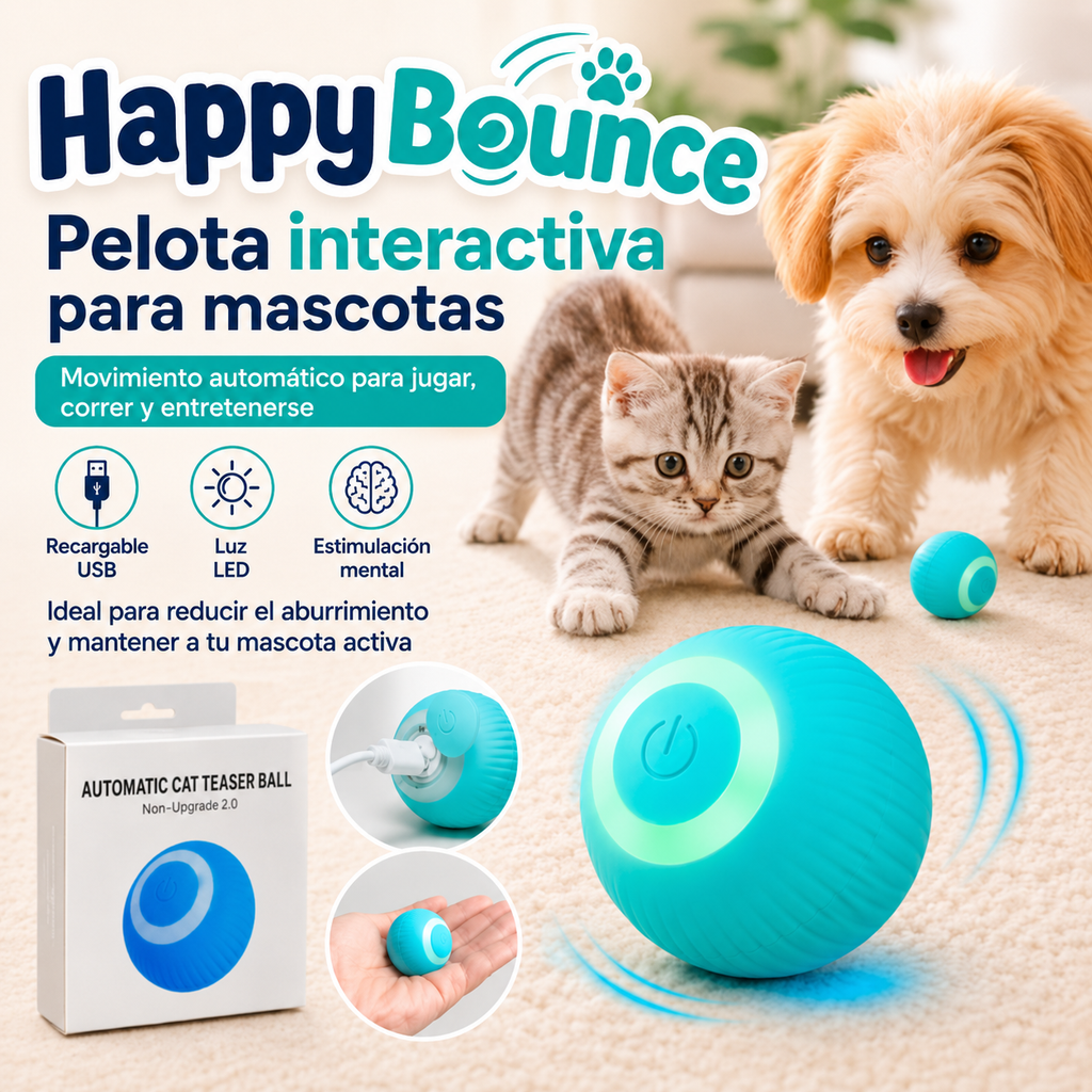 HappyBounce - Pelota interactiva para mascotas