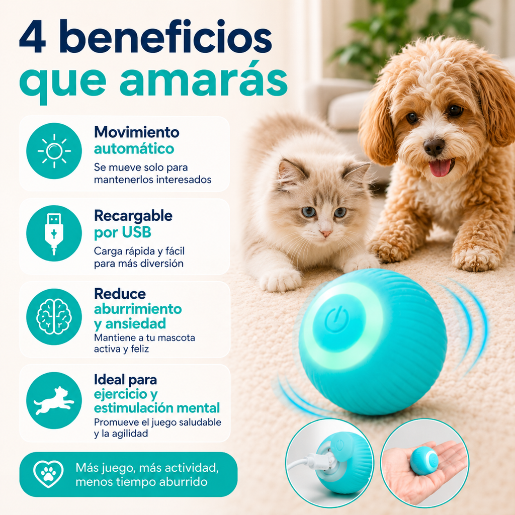 HappyBounce - Pelota interactiva para mascotas