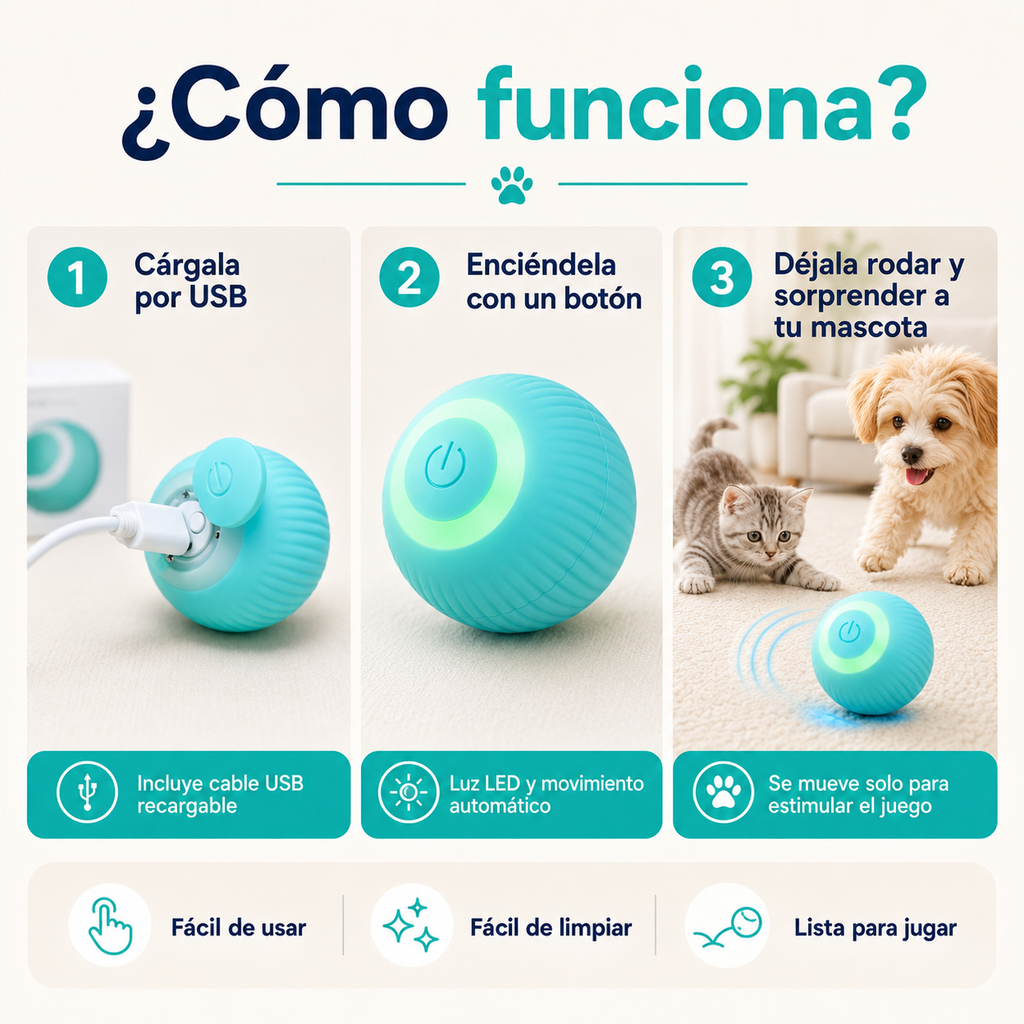 HappyBounce - Pelota interactiva para mascotas