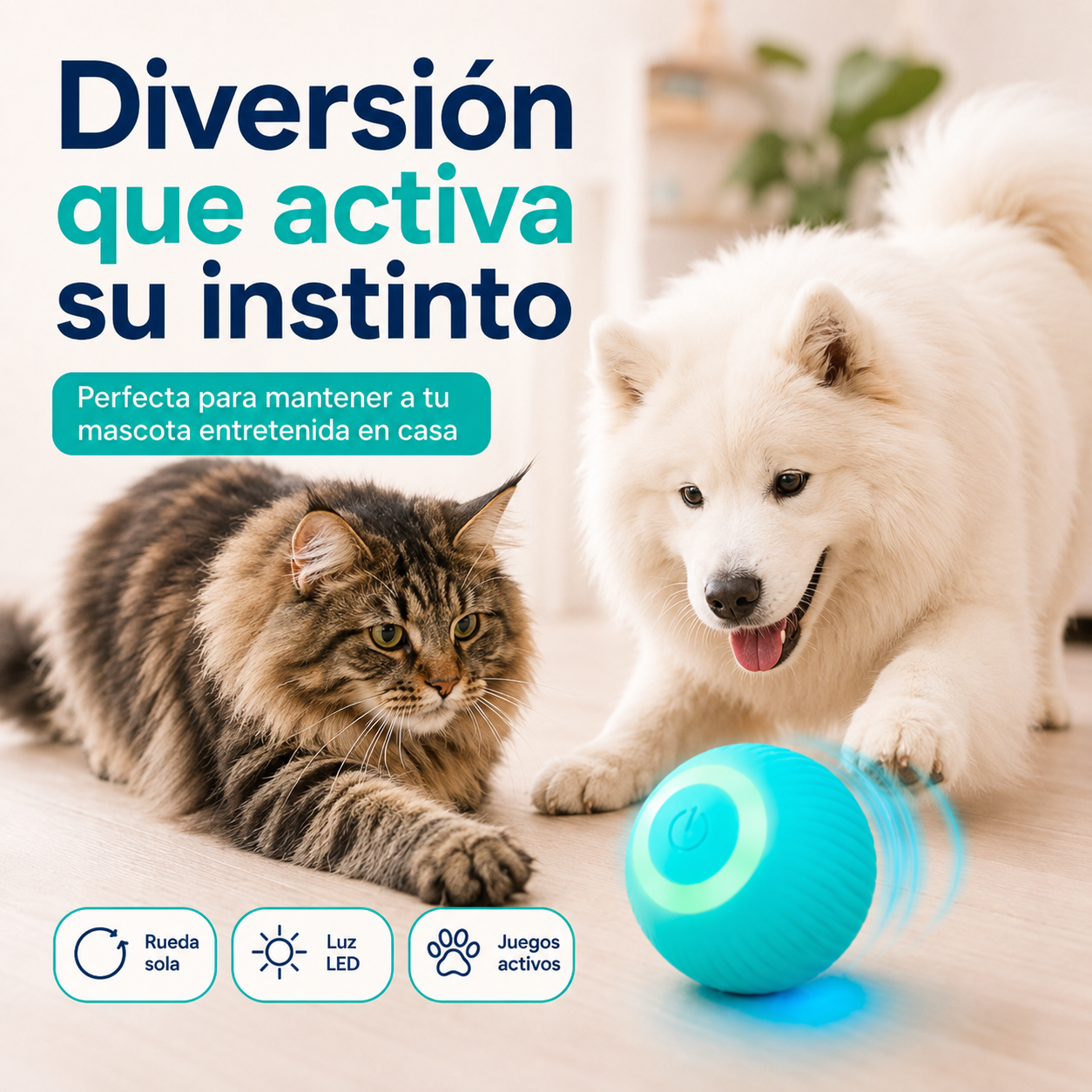 HappyBounce - Pelota interactiva para mascotas