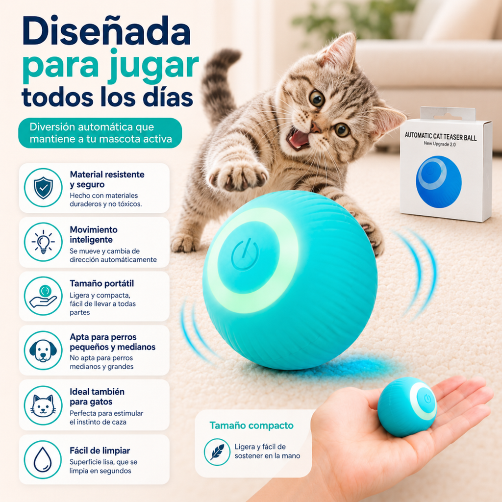 HappyBounce - Pelota interactiva para mascotas