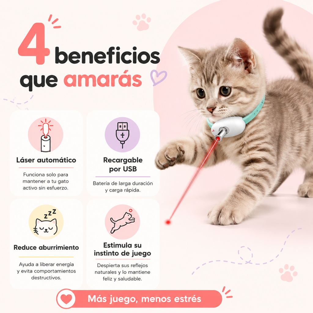 LumiCat - Collar láser inteligente para gatos