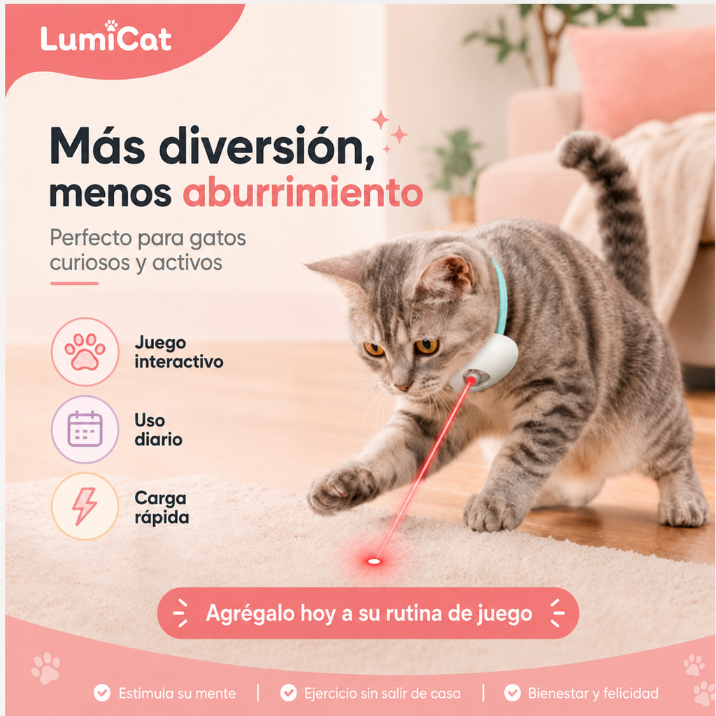LumiCat - Collar láser inteligente para gatos