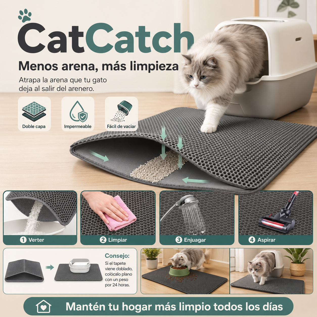 CatCatch - Alfombra atrapaarena