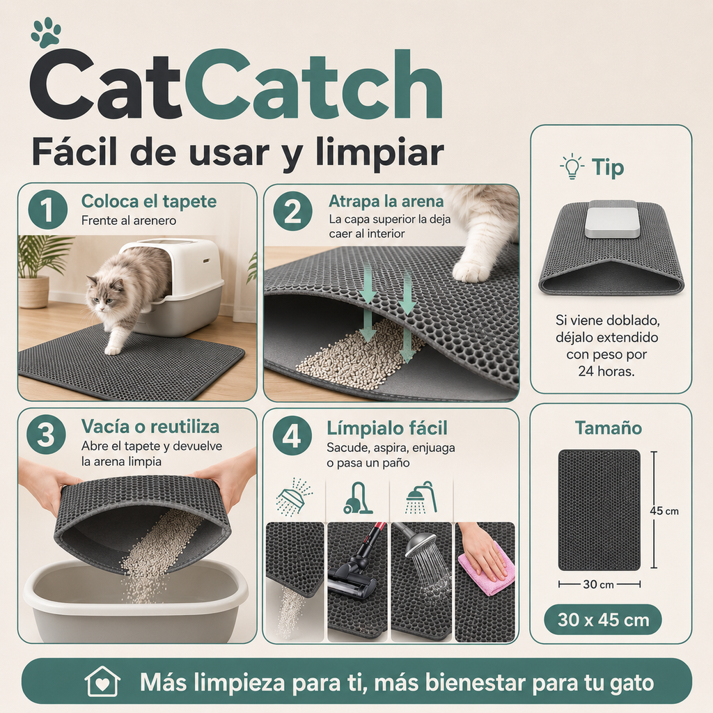 CatCatch - Alfombra atrapaarena