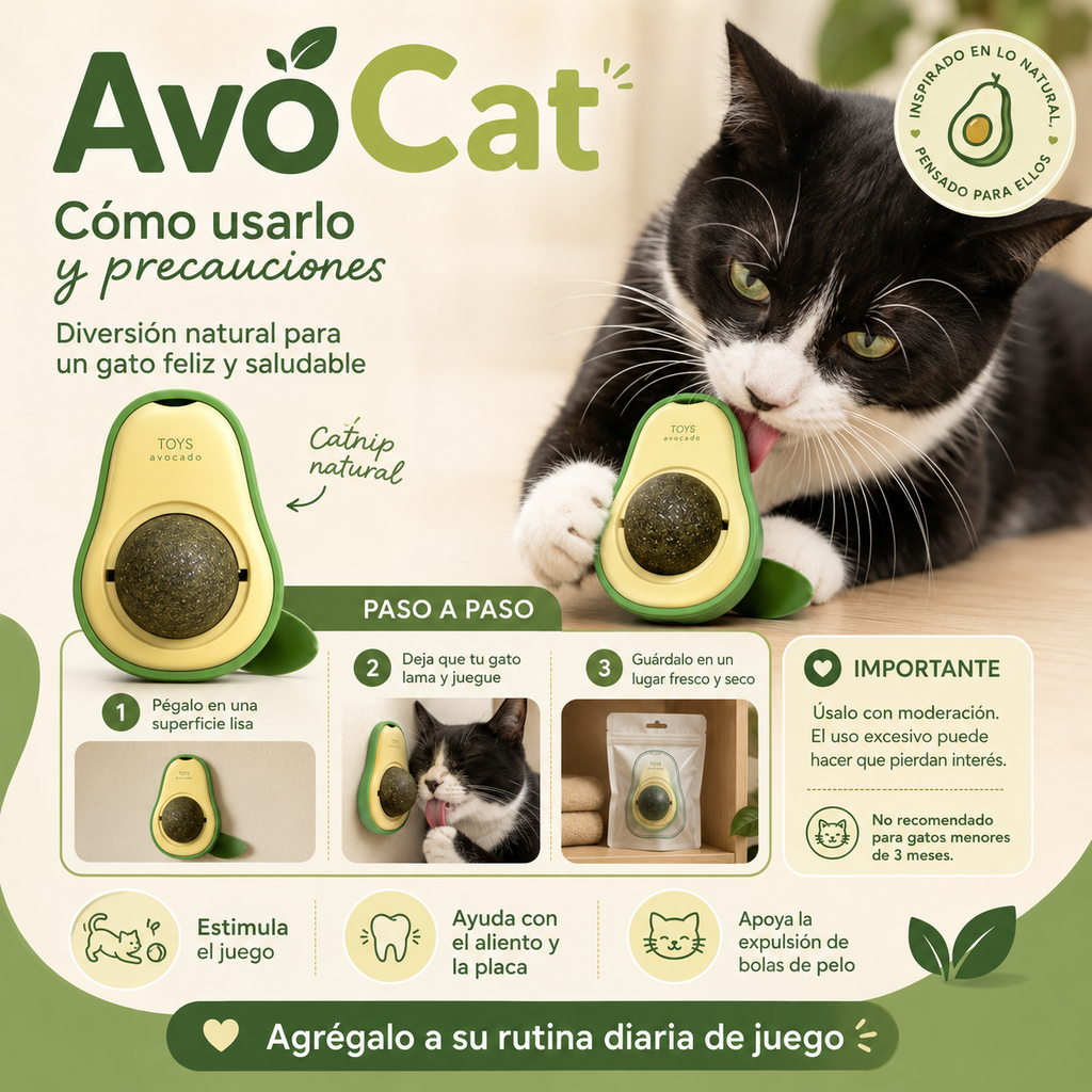 AvoCat - Juguete catnip interactivo