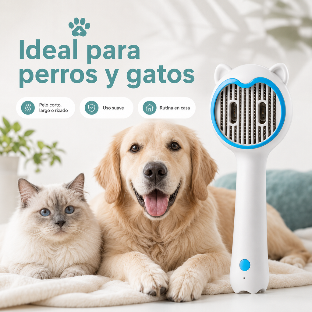 CleanPaw - Cepillo con luz UV Antibacterial para Perros y Gatos